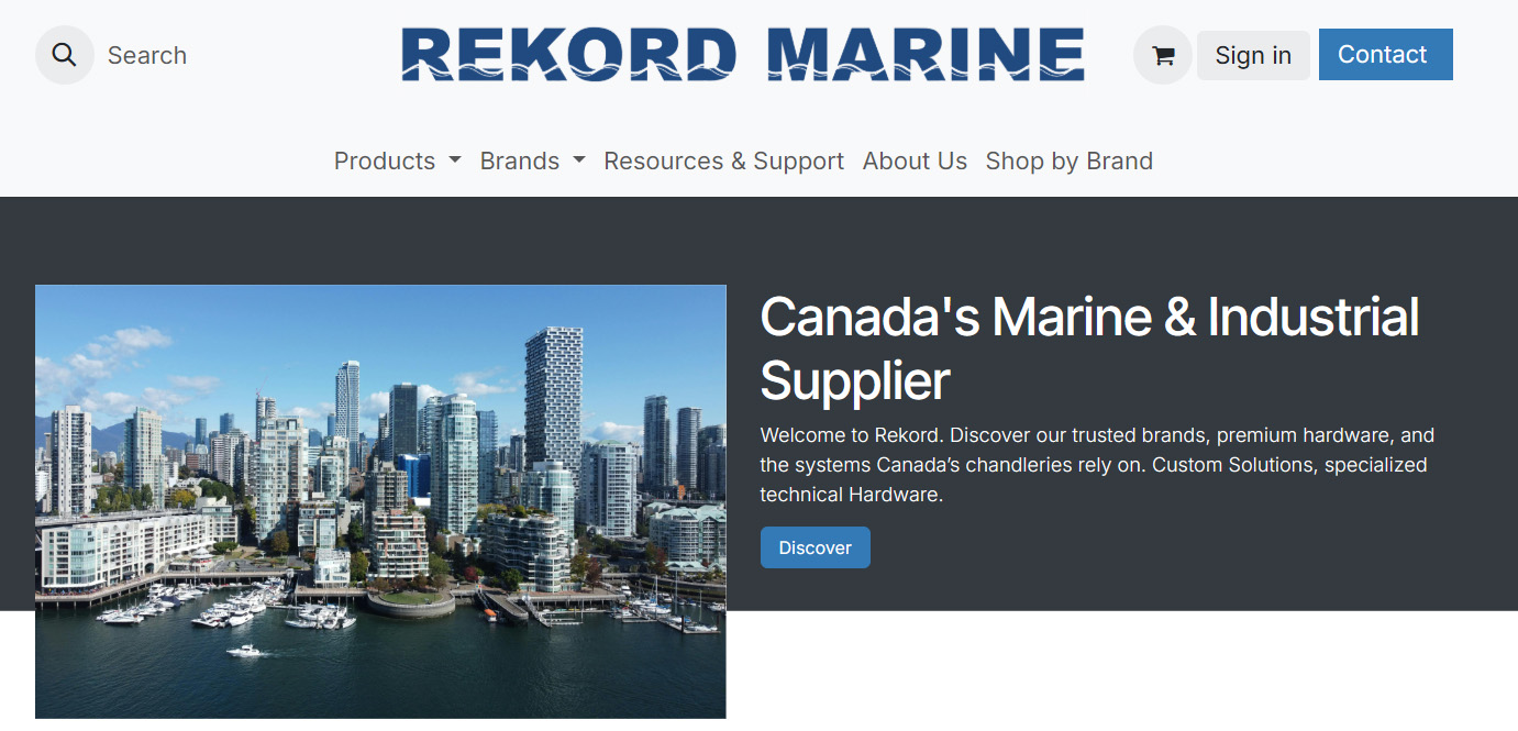Rekord Marine New Dealer b2b Portal